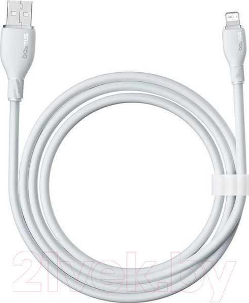 Изображение товара Кабель Baseus Pudding USB to iP 2.4A / P10355700221-01 (2м, белый)