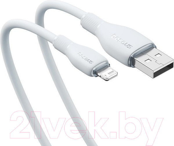 Изображение товара Кабель Baseus Pudding USB to iP 2.4A / P10355700221-01 (2м, белый)