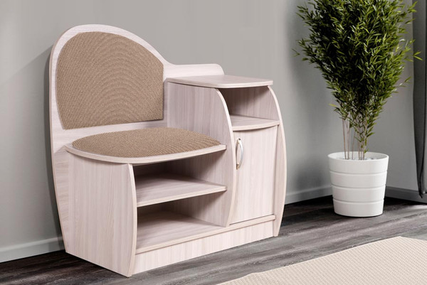 Изображение товара Тумба в прихожую Мебель-Класс ВА-012.7 (ясень шимо светлый, левая)