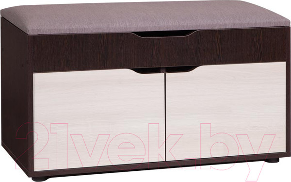 Изображение товара Тумба в прихожую Мебель-Класс ВА-012.9 (венге/ясень шимо светлый)