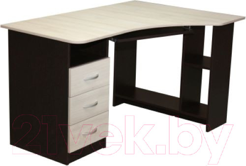 Изображение товара Компьютерный стол Мебель-Класс Престиж (венге/ясень шимо светлый, левый)