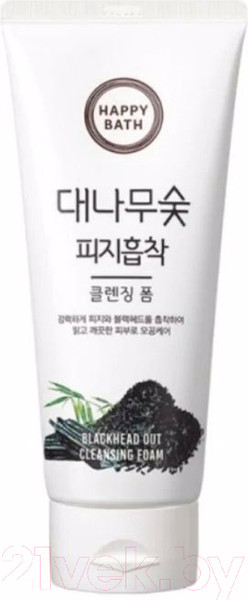 Изображение товара Пенка для умывания Happy Bath Bamboo Charcoal Blackhead Out Cleansing Foam (200г)