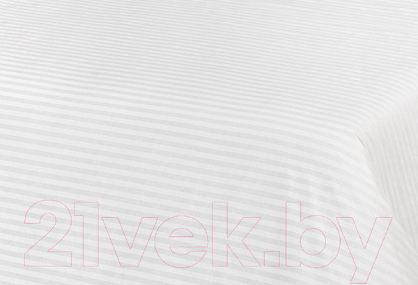 Изображение товара Простыня Milanika Белая 2сп (поплин-страйп)