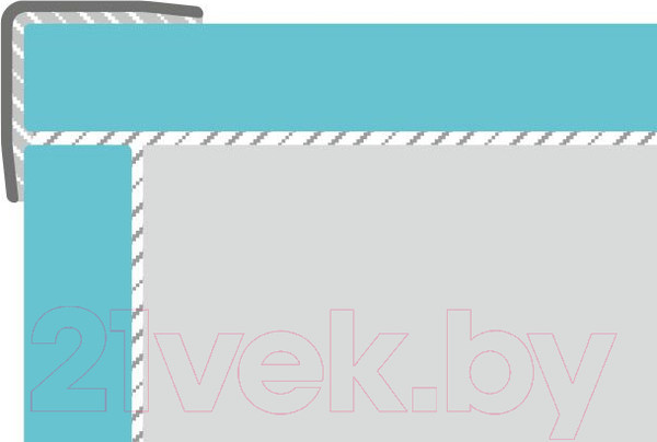 Изображение товара Уголок отделочный КТМ-2000 У1515-1 (алюминий)