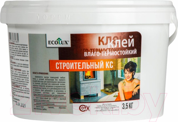Изображение товара Клей Ecolux Строительный КС (1.5кг)