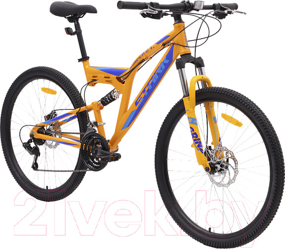 Изображение товара Велосипед STARK Jumper 27.1 FS D 2024 (16, оранжевый/голубой/синий)