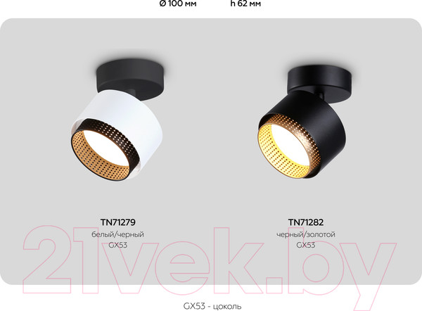 Изображение товара Спот Ambrella TN71279 WH/BK (белый/черный)