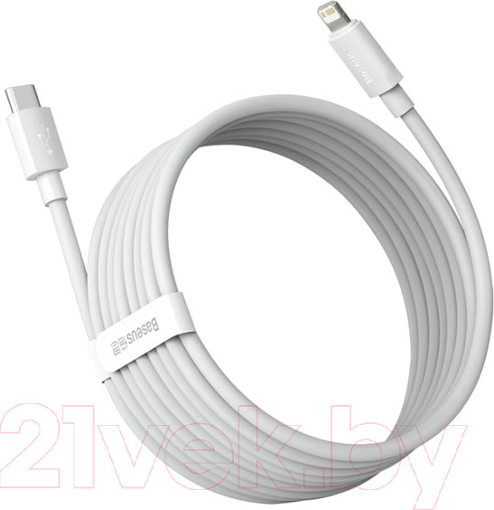Изображение товара Кабель Baseus Simple Wisdom Data Cable Kit Type-C to iP PD 20W / TZCATLZJ-02 (1.5м, белый)