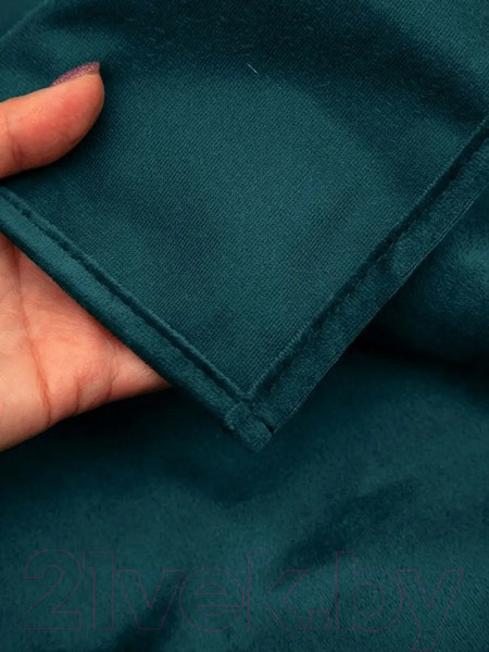 Изображение товара Комплект штор AMI Бархат 150x270 (2шт, морская волна)