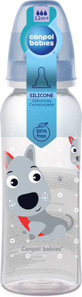 Изображение товара Бутылочка для кормления Canpol Cute Animals / 11/841 (250мл)