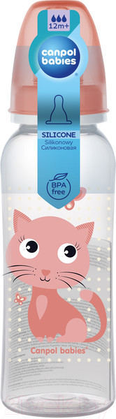 Изображение товара Бутылочка для кормления Canpol Cute Animals / 11/841 (250мл)