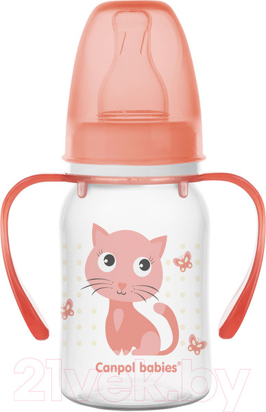 Изображение товара Бутылочка для кормления Canpol Cute Animals / 11/823 (120мл)