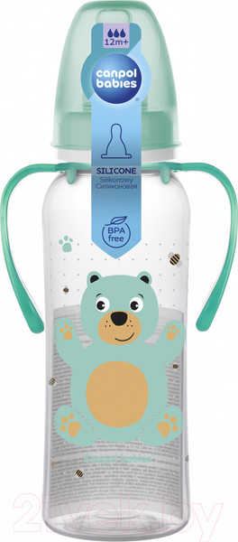 Изображение товара Бутылочка для кормления Canpol Cute Animals / 11/845 (250мл)