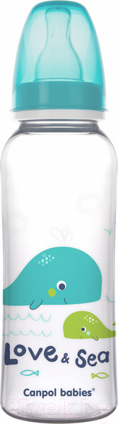 Изображение товара Бутылочка для кормления Canpol Love & Sea / 59/400 (250мл)