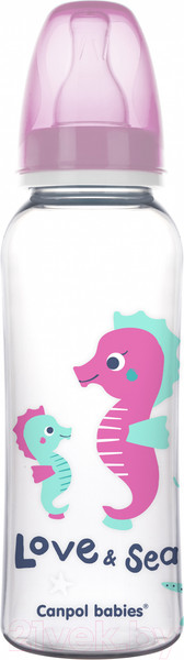 Изображение товара Бутылочка для кормления Canpol Love & Sea / 59/400 (250мл)