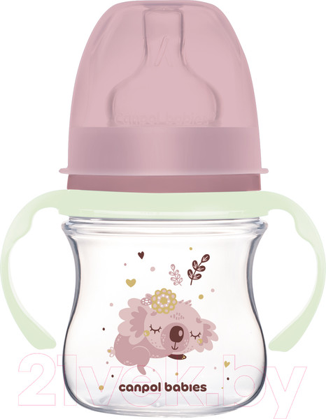 Изображение товара Бутылочка для кормления Canpol EasyStart Sleepy Koala / 35/236 (120мл, розовый)