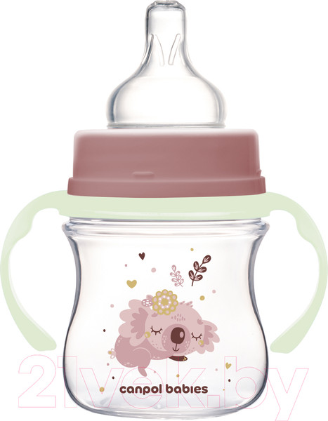 Изображение товара Бутылочка для кормления Canpol EasyStart Sleepy Koala / 35/236 (120мл, розовый)
