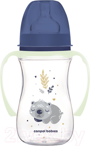 Изображение товара Бутылочка для кормления Canpol EasyStart Sleepy Koala / 35/237 (240мл, синий)