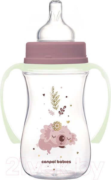 Изображение товара Бутылочка для кормления Canpol EasyStart Sleepy Koala / 35/237 (240мл, розовый)