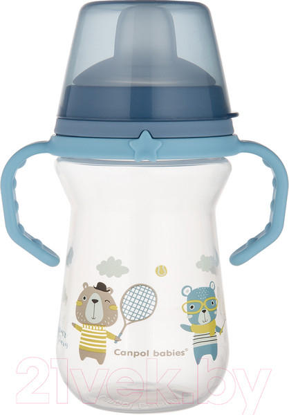 Изображение товара Поильник Canpol Bonjour Paris / 56/613 (250мл, синий)