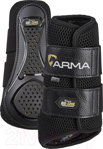 Изображение товара Ногавки для лошади Arma Oxi-Zone Brush / 1942/BLACK/COB (черный, пара)