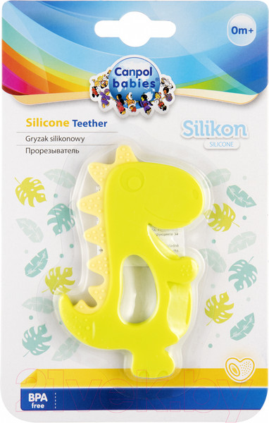 Изображение товара Прорезыватель для зубов Canpol Эластичный Динозавр / 51/006