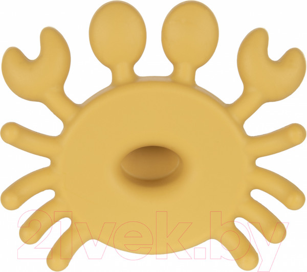 Изображение товара Прорезыватель для зубов Canpol С силиконовыми и деревянными элементами Краб / 80/306