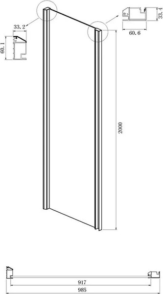 Изображение товара Душевой уголок Ambassador Intense 150x100x200 / 110021104IX-100IX
