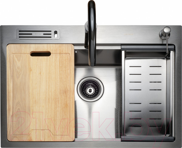 Изображение товара Мойка кухонная Avina Zepein Professional PVD D7050HD (графит)