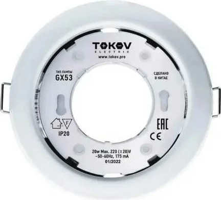 Изображение товара Точечный светильник Tokov Electric TOK-GX53-WH-1 (белый)