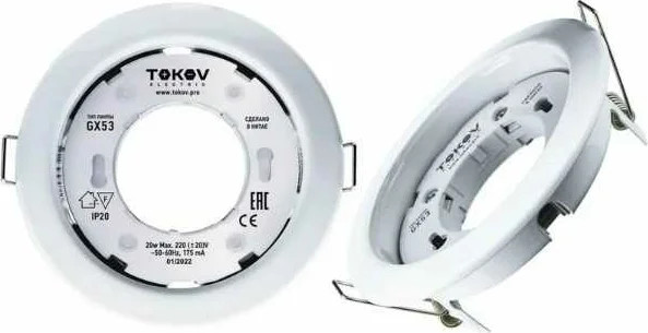 Изображение товара Точечный светильник Tokov Electric TOK-GX53-WH-1 (белый)