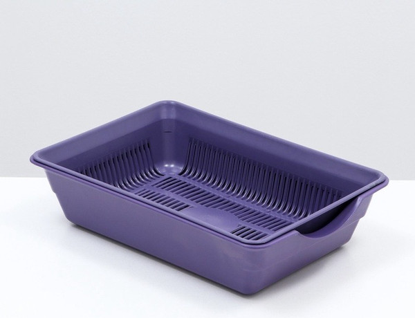 Изображение товара Туалет-лоток Сибирская кошка №4 с сеткой (фиолетовый)