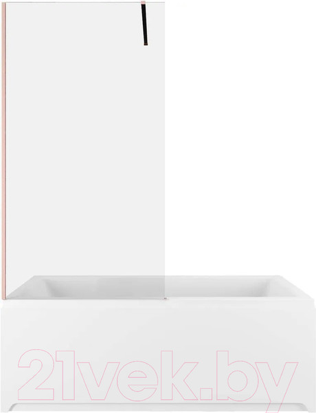 Изображение товара Стеклянная шторка для ванны Allen Brau Infinity 3 3.21065.60 / 323857 (медь браш)