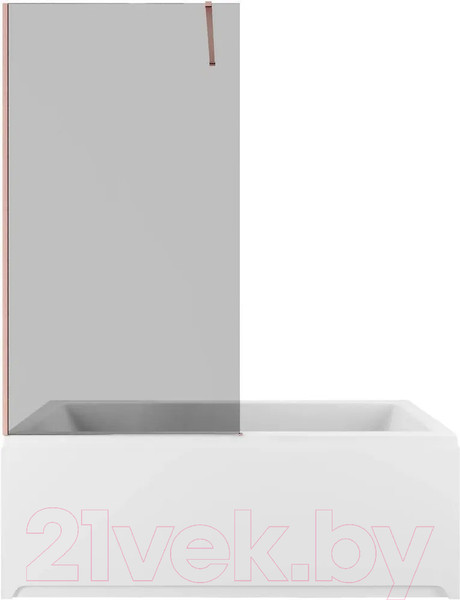 Изображение товара Стеклянная шторка для ванны Allen Brau Infinity 3 3.21066.60.T / 323858 (медь браш)
