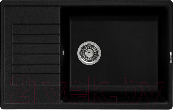 Изображение товара Мойка кухонная ZORG Dello 78 (черный оникс)