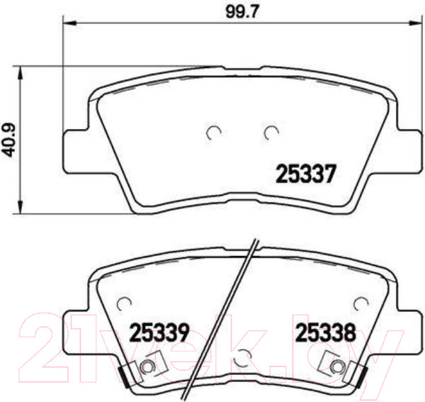 Изображение товара Тормозные колодки Brembo P30067