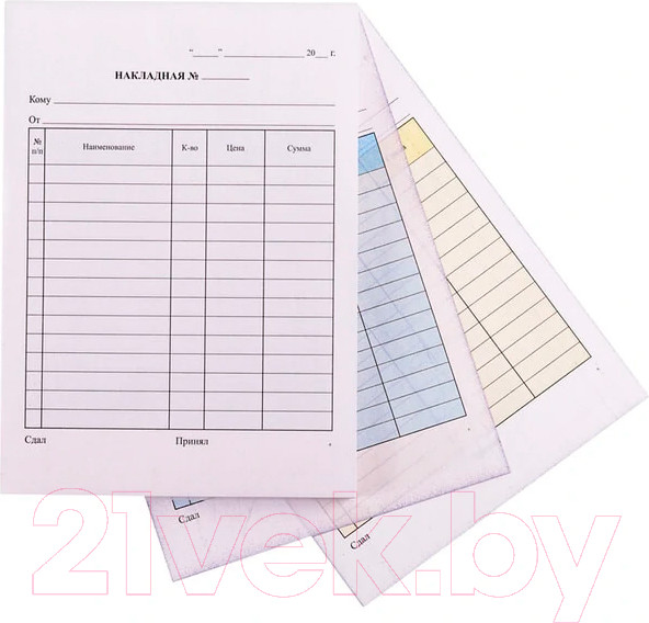 Изображение товара Бланк бухгалтерский OfficeSpace Накладная / 288400 (50шт)