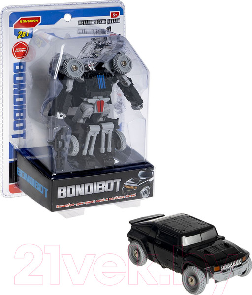 Изображение товара Робот-трансформер Bondibon Bondibot / ВВ6100 (черный)
