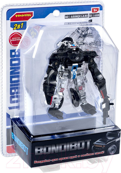 Изображение товара Робот-трансформер Bondibon Bondibot Мотоцикл / ВВ6101 (черный)