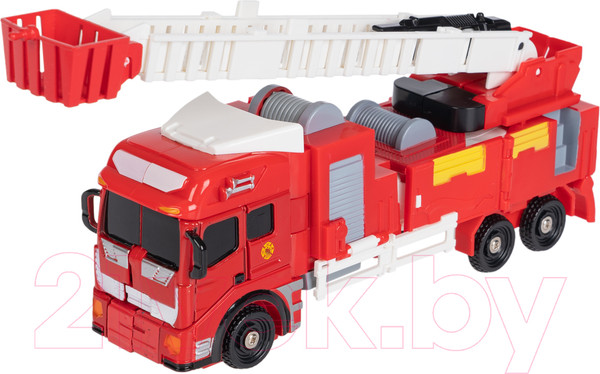Изображение товара Робот-трансформер Bondibon Bondibot Пожарная машина с лестницей / ВВ6107 (красный)