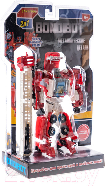 Изображение товара Робот-трансформер Bondibon Bondibot Пожарная машина с лестницей / ВВ6107 (красный)