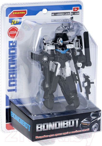 Изображение товара Робот-трансформер Bondibon Bondibot Вертолет / ВВ6099 (черный)
