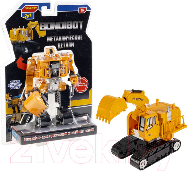 Изображение товара Робот-трансформер Bondibon Bondibot Строительная техника / ВВ6097