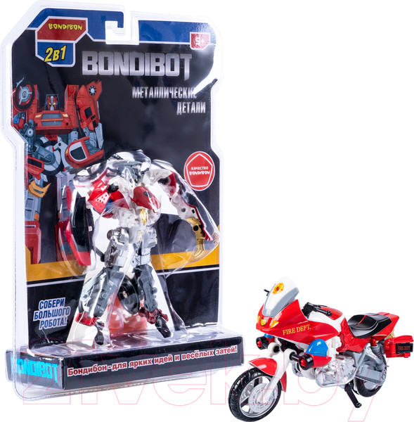 Изображение товара Робот-трансформер Bondibon Bondibot Мотоцикл / ВВ6104 (красный)
