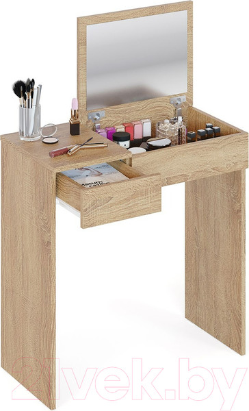 Изображение товара Туалетный столик с зеркалом Сокол-Мебель СП-22 (дуб сонома)