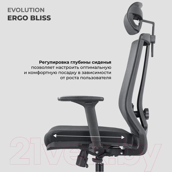 Изображение товара Кресло офисное Evolution Ergo Bliss (серый)
