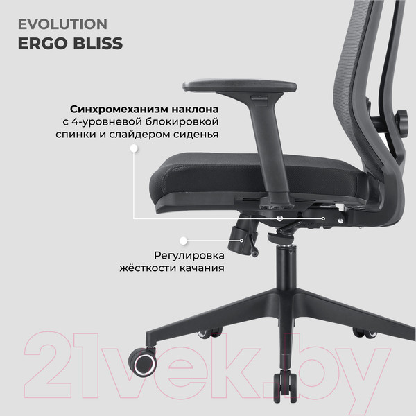 Изображение товара Кресло офисное Evolution Ergo Bliss (серый)