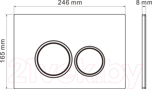 Изображение товара Инсталляция для унитаза Roxen StounFix Dual Fresh 821002