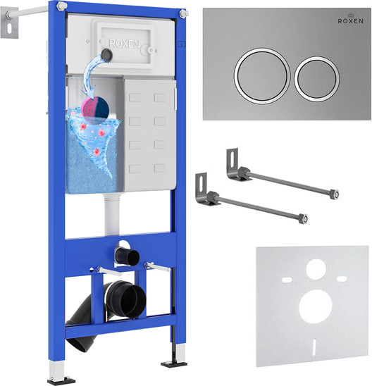 Изображение товара Инсталляция для унитаза Roxen StounFix Dual Fresh 821002