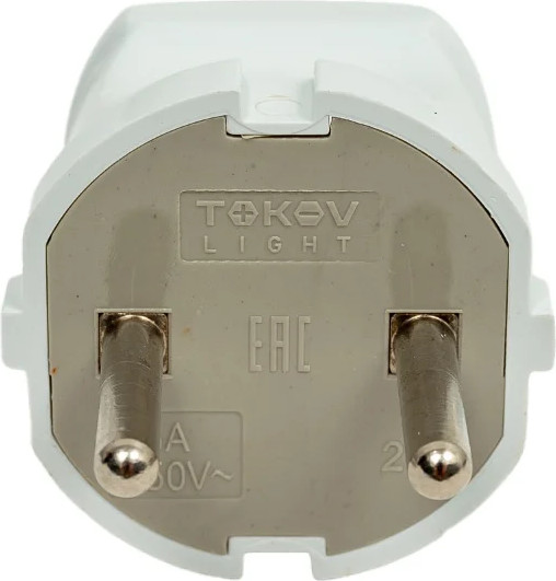 Изображение товара Вилка штепсельная Tokov Electric TKL-PL-C01 (белый)